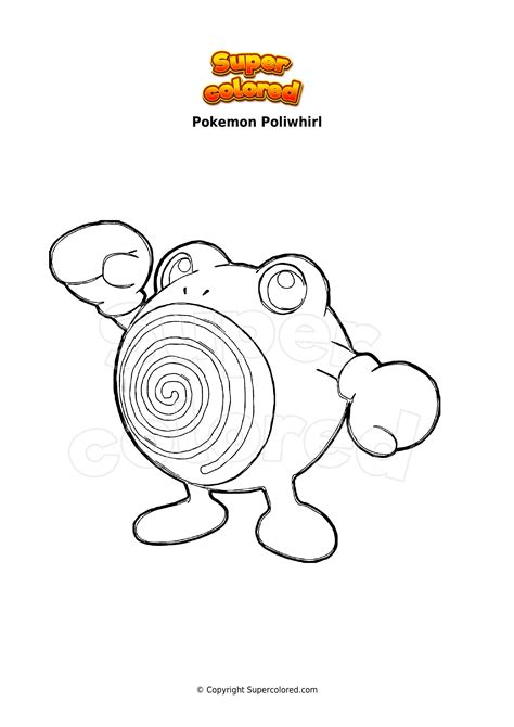 Dibujo Para Colorear Pokemon Poliwhirl Supercolored