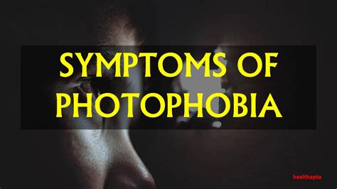 Symptoms Of Photophobia Youtube