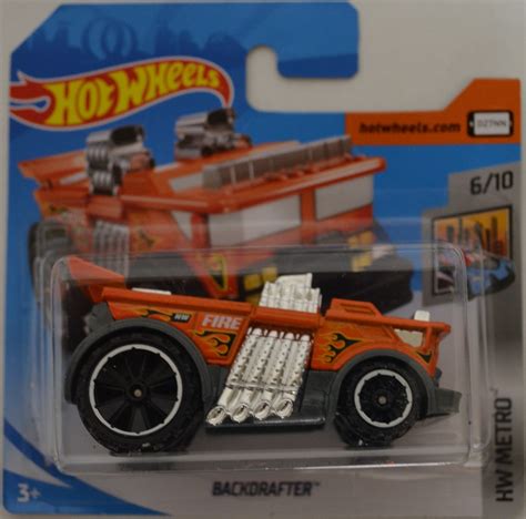 Orange Backdrafter Hot Wheels HW Metro International Short Card Series 1 64 Scale Collectible