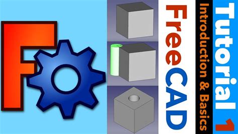 Freecad Tutorial Introduction Basics Boolean Youtube