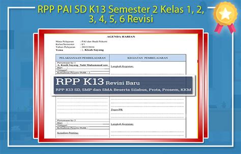 Contoh Rpp Pai Sd K Revisi