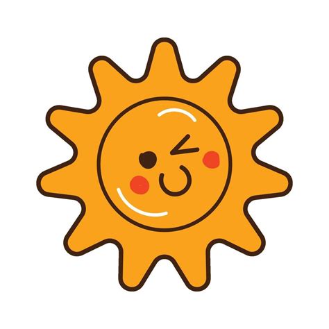 Sun Doodle Summer Sun Design Element Hand Drawn Cute Sun Symbols