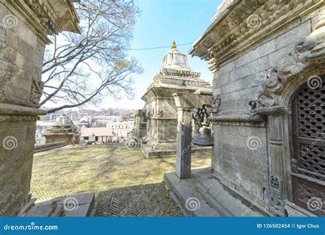 Templo De Pashupatinath Nepal Kathmandu 2017 Imagem De Stock