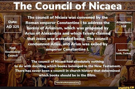 The Council Of Nicaea The Council Of Nicaea Was Convened By The Date I