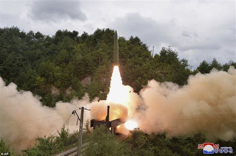 North Korea Reveals Its Train Based Missile System That Fired Two