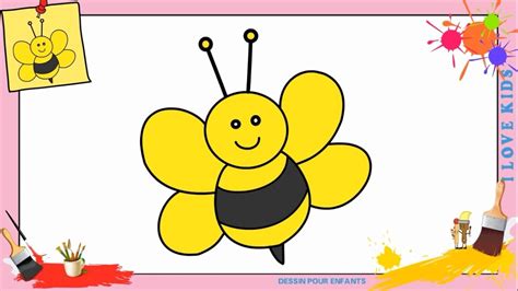 Dessin Abeille FACILE Comment Dessiner Une Abeille FACILEMENT Etape