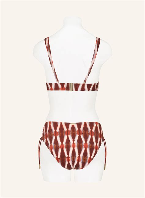 MARYAN MEHLHORN Bralette Bikini Top SANGUINE In Dunkelrot Rot Ecru