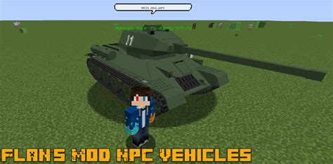 Flan's Mod NPC Vehicles - транспорт из Фланс как НПС [1.12.2] [1.7.10]