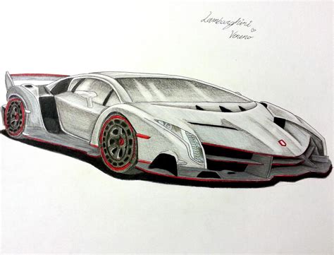 How To Draw A Lamborghini Veneno Step By Step Easy