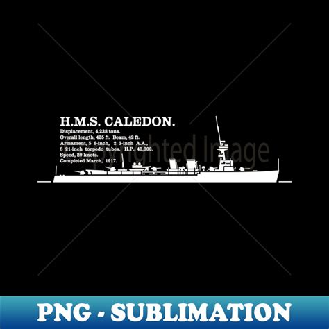 HMS Caledon D53 British WW2 Light Cruiser Ship Infographic S Inspire