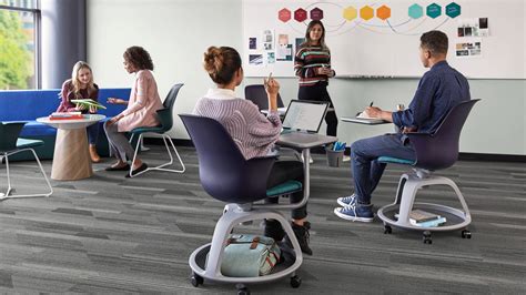 Node Classroom Seating Mobile Tablet Arm Chair Steelcase