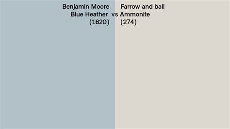 Benjamin Moore Blue Heather 1620 Vs Farrow And Ball Ammonite 274