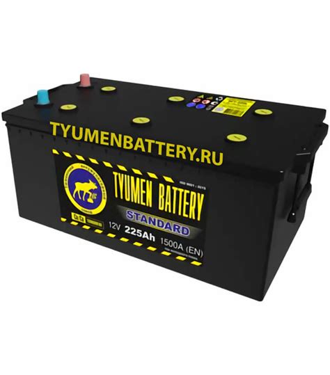 Аккумулятор автомобильный Tyumen Battery Тюмень STANDART 6СТ-225 А.ч о ...