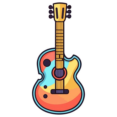 Cartoon Bass Guitar 24912330 PNG