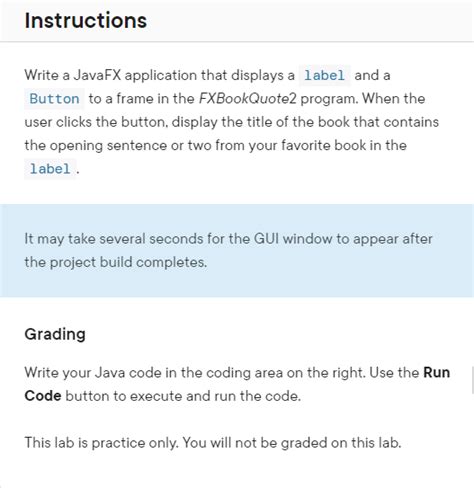 Solved Instructions Write A Javafx Application That Displays Chegg