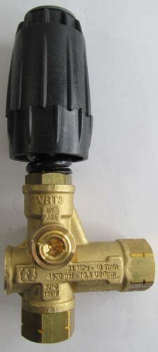 Tecomec Vrt3 Pressure Washer Unloader Valve 4500 Psi 10 5 Gpm 3 8 Black Spring Ebay