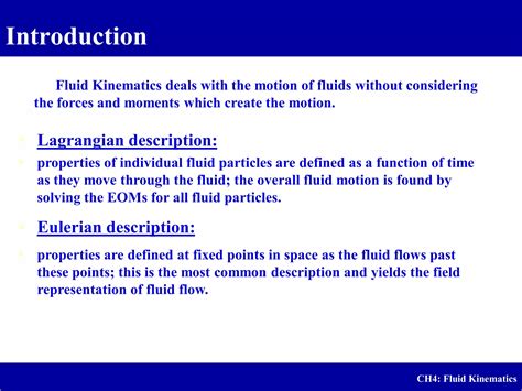 Fluid Kinematics Ppt