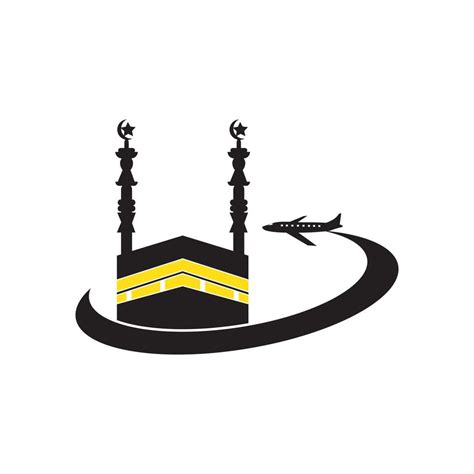 Kaaba Vector Icon The Mecca Of Worship For Muslims Logo Design