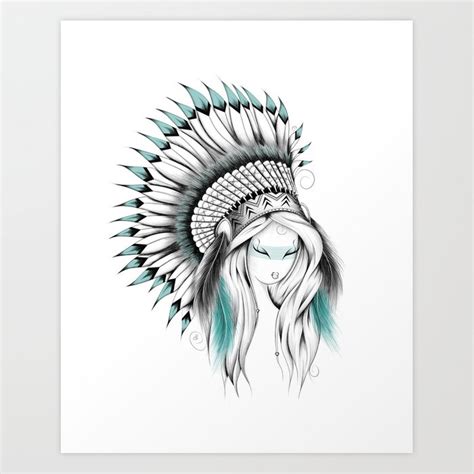 Indian Headdress Drawing At PaintingValley Explore Collection Of