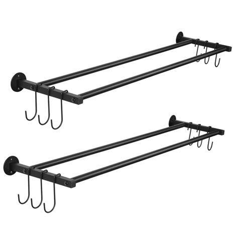 Metal Rectangle Wall Mounted Pot Rack Foter