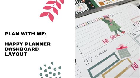 Plan With Me Dashboard Layout Happy Planner Planning Working