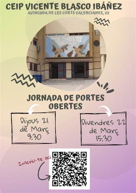 Jornada De Puertas Abiertas CEIP Blasco Elche 2024 AFA CEIP Vicente