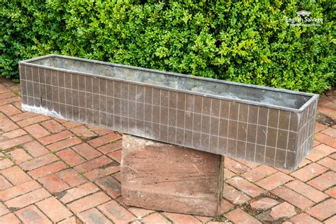 Long Reclaimed Copper Trough Planter