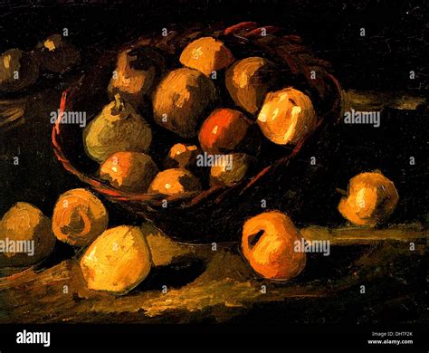 Nature Morte Au Panier De Pommes Par Vincent Van Gogh Photo