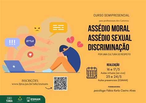 Curso Para Cartor Rios Traz Orienta Es Sobre Ass Dio Moral Sexual E Discrimina O