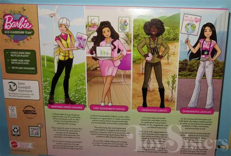 2022 Barbie Career Of The Year Eco Leadership Team 4 Doll Set Hcn25