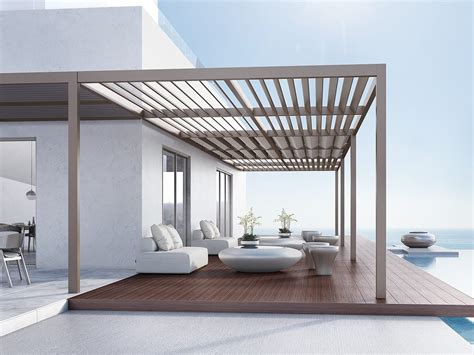 SMARTIA PG120F CRETA Wall Mounted Pergola Wall Mounted Aluminium