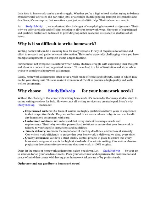 We Do Your Homework Pdf Homework