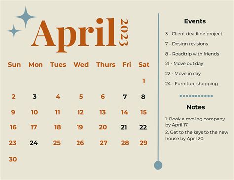 April 2023 Calendar Word Get Calender 2023 Update