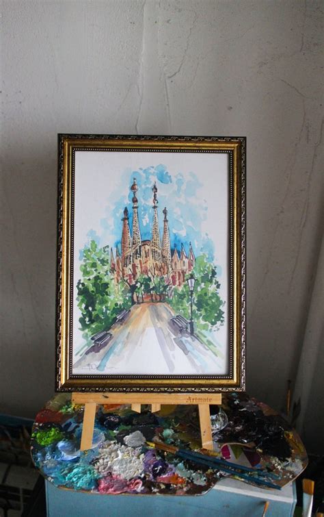 Sagrada Familia In Small Painting Wall Art Decor Painting Sagrada