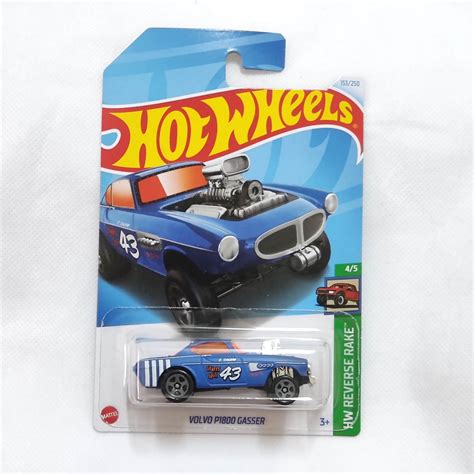 Hot Wheels Volvo P Gasser Blue No HW REVERSE RAKE Shopee Malaysia