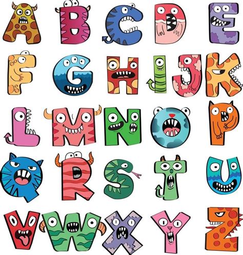 Cartoon Vector Illustration Of Funny Animals And Monster Capital