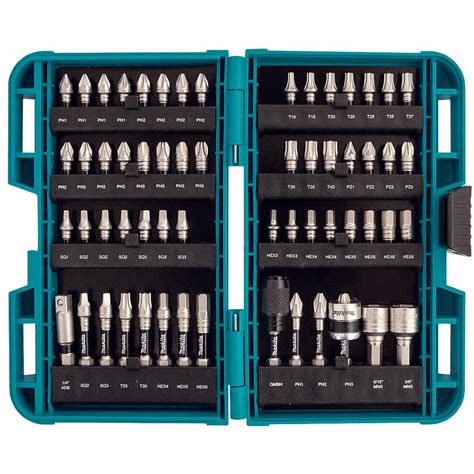 Makita Impact XPS 60 Piece Impact Bits Set With Quick Chuck Impact Bit