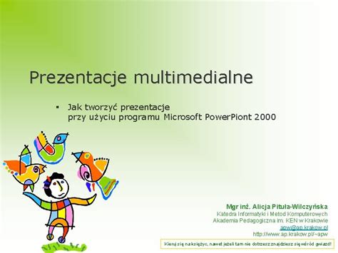 Prezentacje Multimedialne Jak Tworzy Prezentacje Przy Uyciu Programu