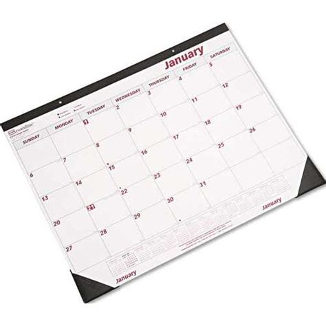 Brownline Redc1731 21 3 4 In X 17 In Desk Pad Wall Calendar With