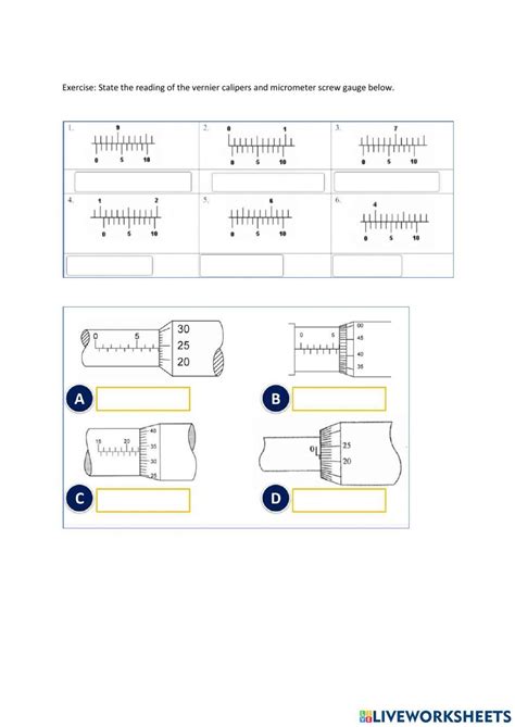 Reading Of Vernier Calipers And Micrometer Screw Gauge Online