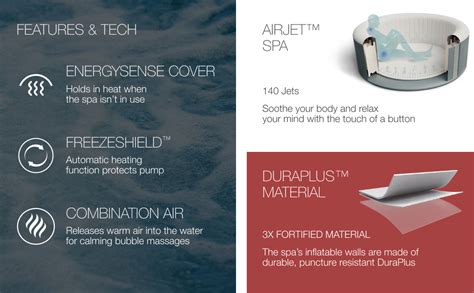 Bestway Coleman Hawaii AirJet Large Square To Person Inflatable Hot Tub Portable Outdoor Spa