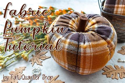 Sewing Pattern Plaid Flannel Fabric Pumpkin Sewing