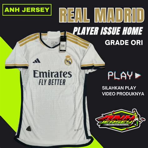 Jual Player Issue Jersey Baju Bola Madrid Home Away