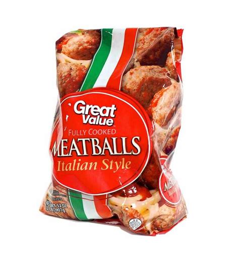 Great Value Fully Cooked Italian Style Meatballs 32 Oz