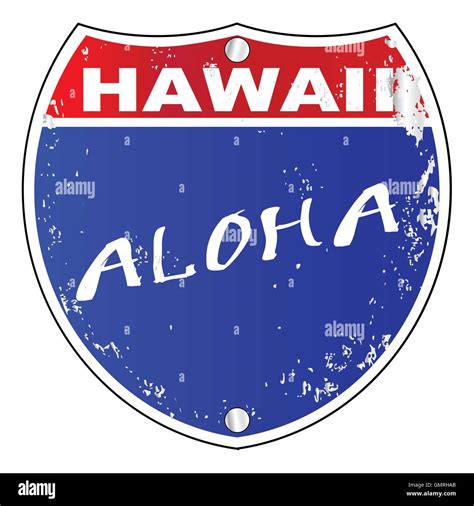 Hawaii Interstate Sign Stock Vector Image And Art Alamy