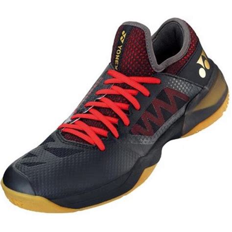 Yonex Mens Power Cushion Comfort Z Badminton Shoes Black Red