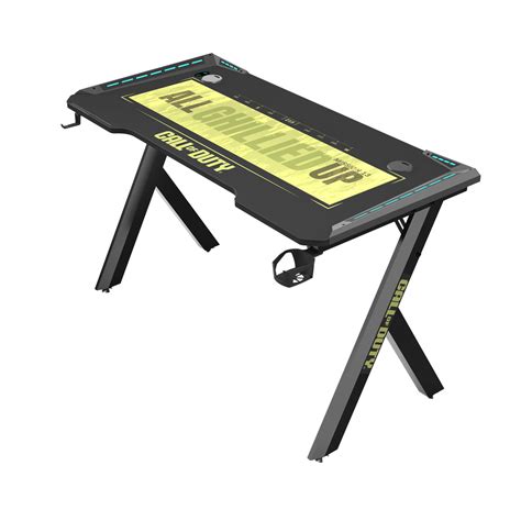 Hawksbill Rgb Gaming Desk Blackgreen Pc Doctor