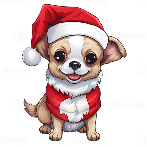 süß Chihuahua Weihnachten Clip Art Illustration ai generativ 30533824 PNG