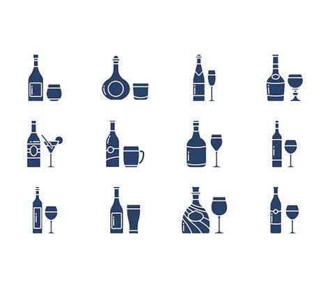 Premium Vector Alcohol Bottle Vector Icon