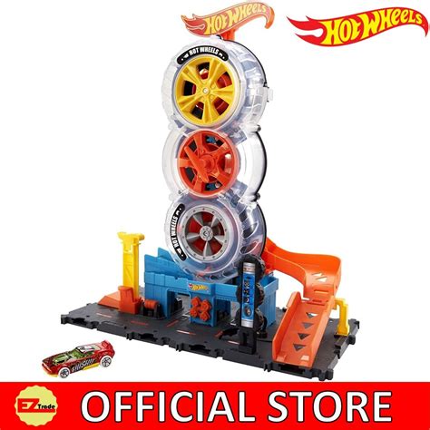 Mattel Hot Wheels City Super Twist Tire Shop HDP02 Lazada